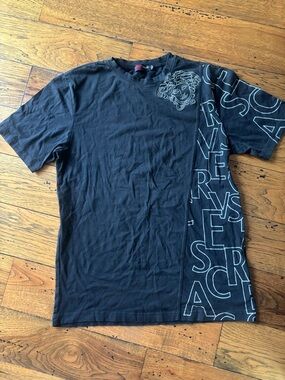 Versace Sport Women’s Black Graphic Logo Short-Sleeve T-Shirt Size XL